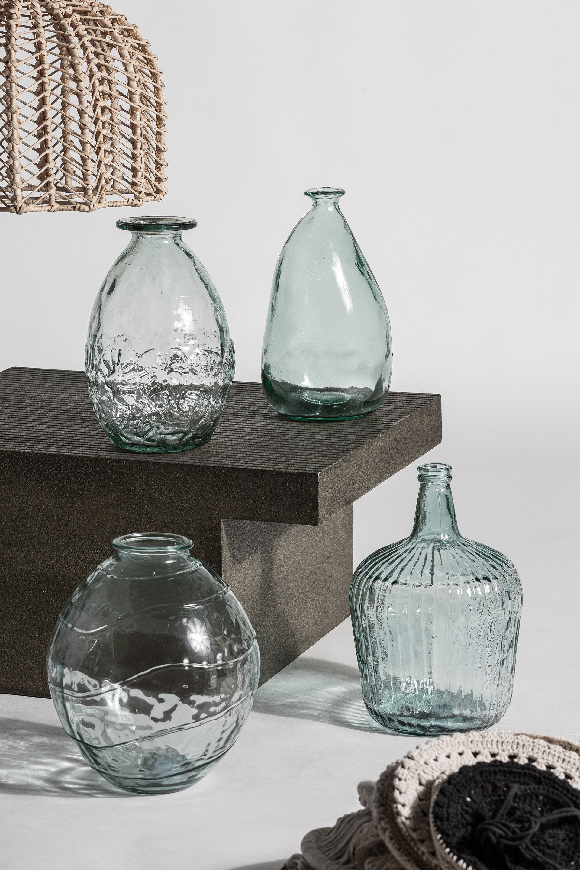 Vase verre recyclé transparent | VICAL Sumaya | REMO-HOME, mobilier design et décoration d'intérieur