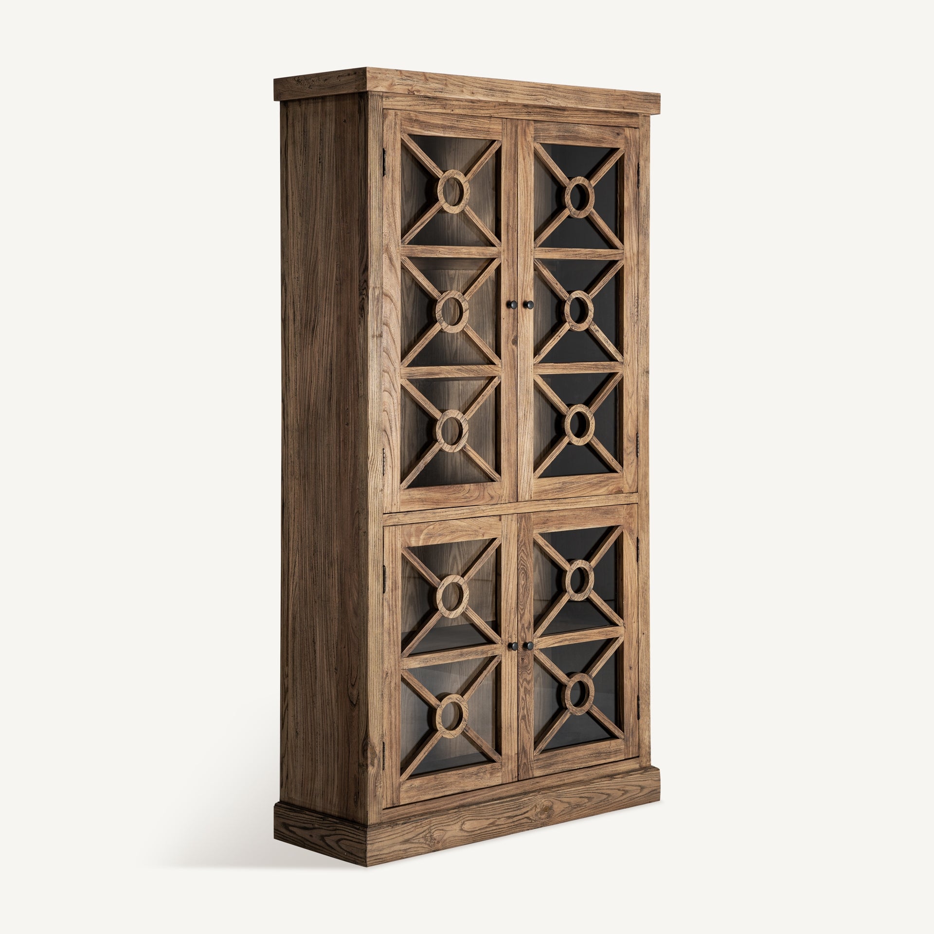 Vitrine haute bois d'orme marron | VICAL Norvik | REMO-HOME, mobilier design et décoration d'intérieur