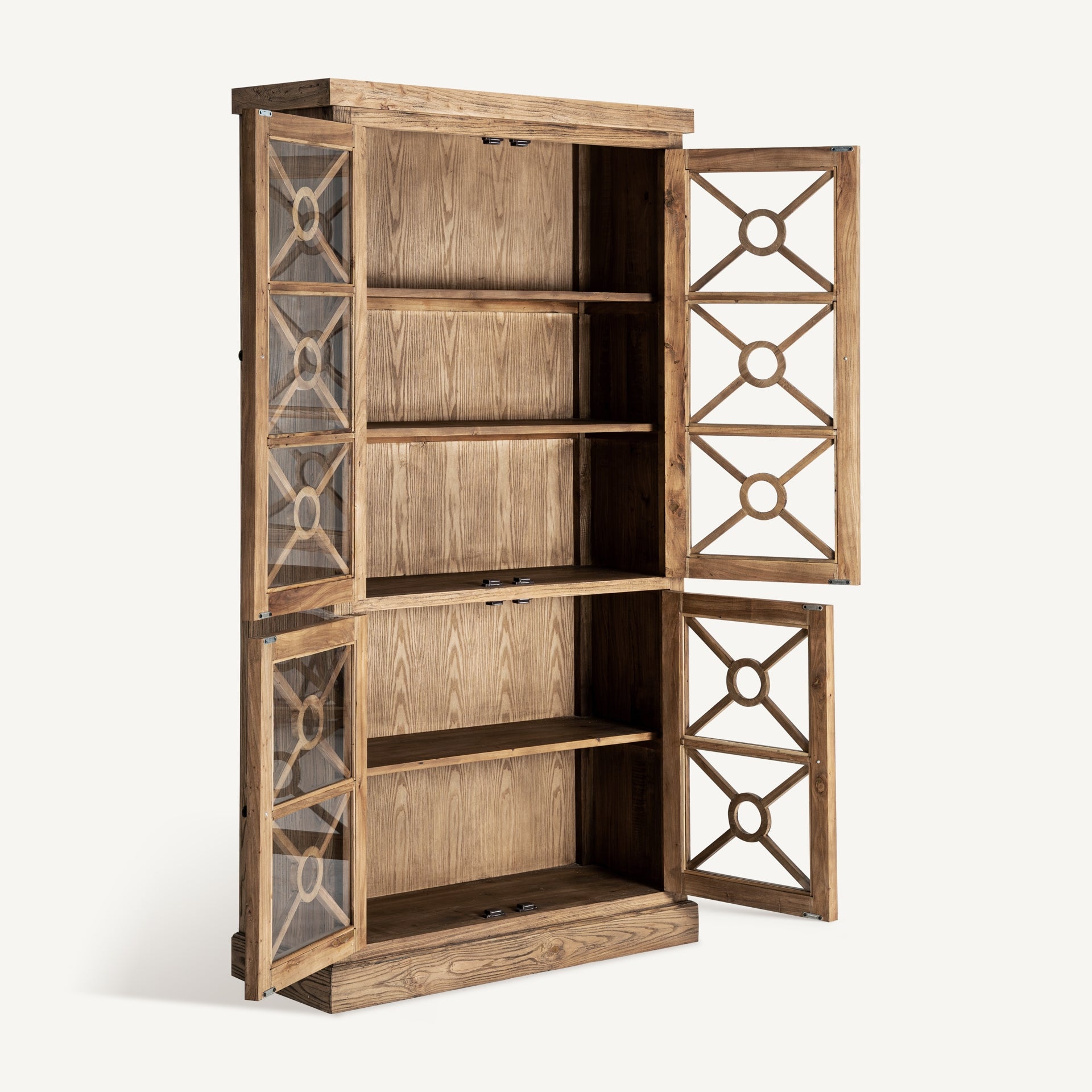Vitrine haute bois d'orme marron | VICAL Norvik | REMO-HOME, mobilier design et décoration d'intérieur