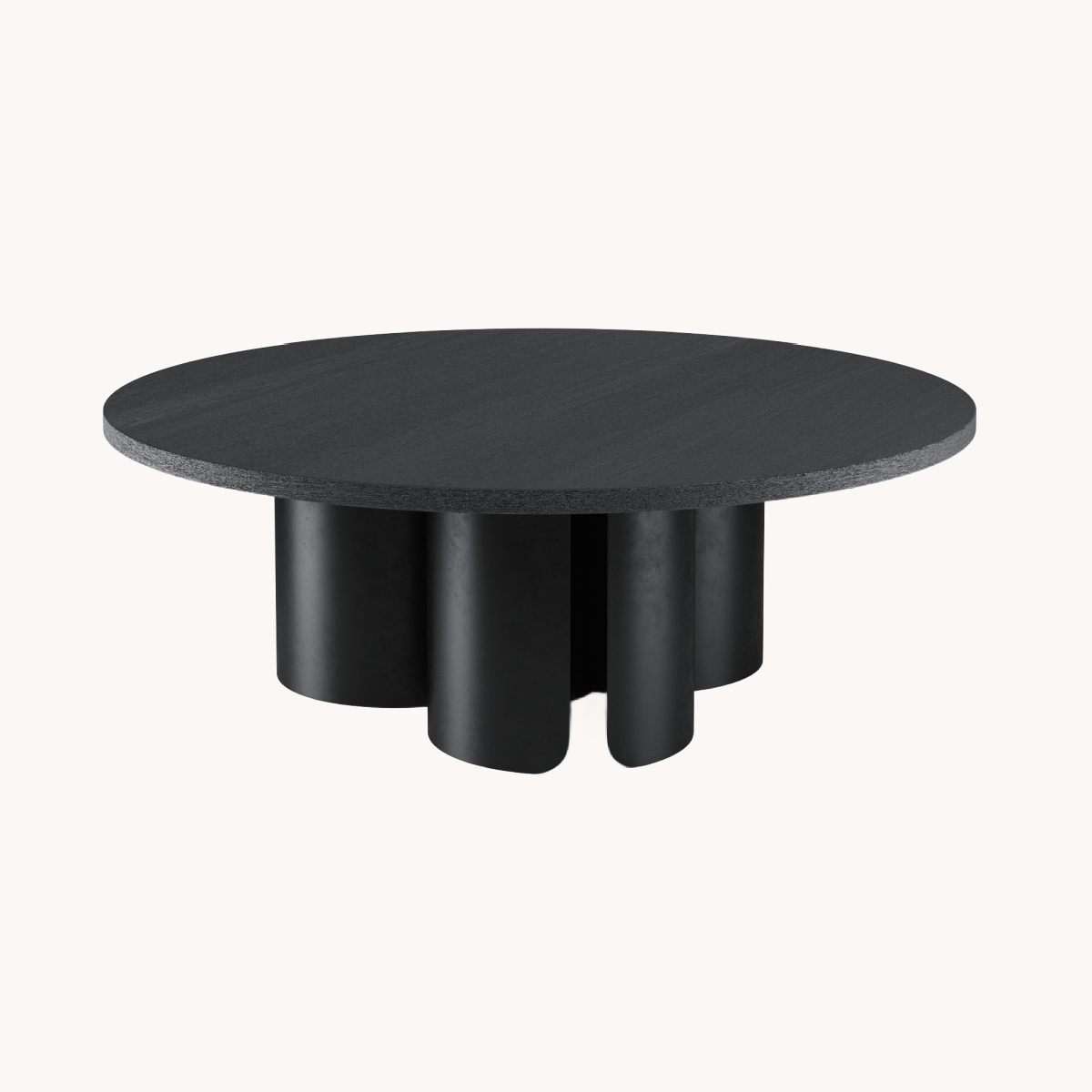 Table basse ronde en bois noir | Dôme Deco Rome | REMO, mobilier et décoration d'intérieur