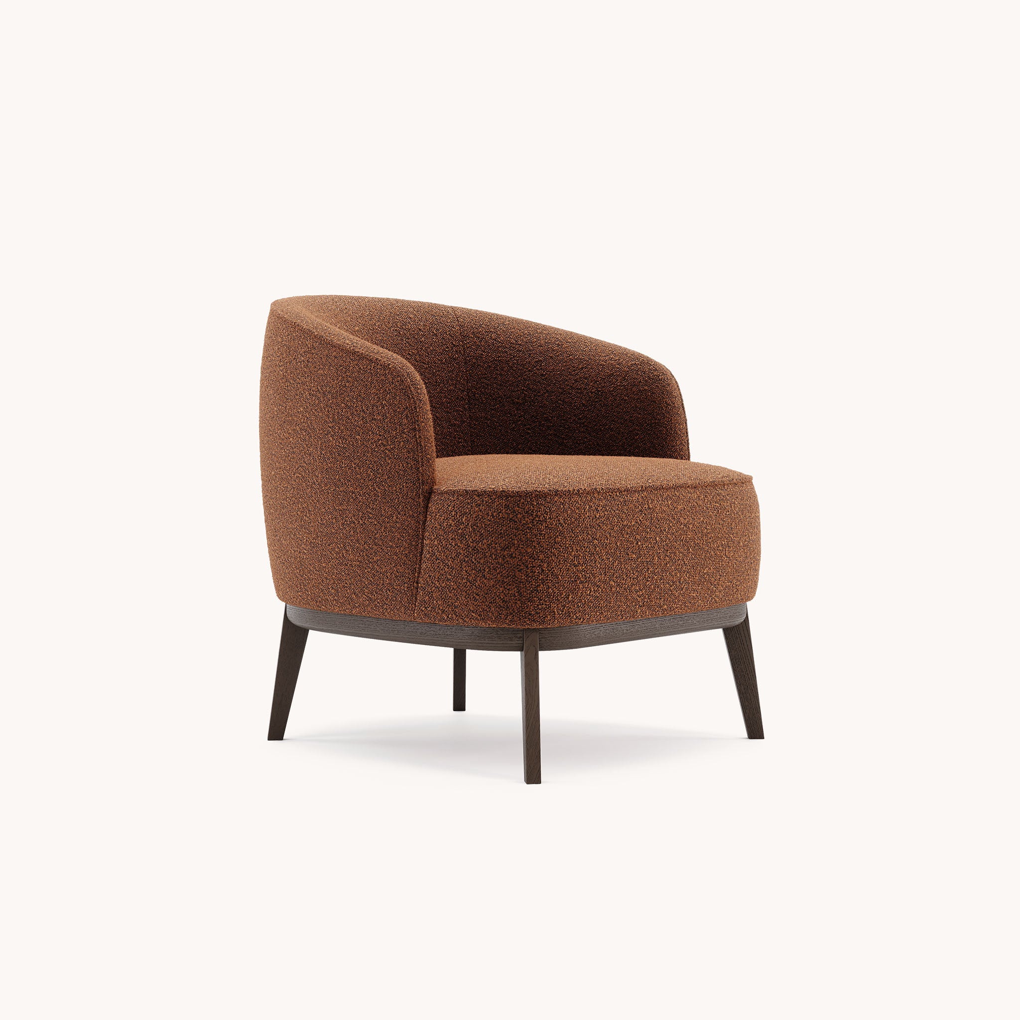 Fauteuil bouclé brique | Domkapa Megan