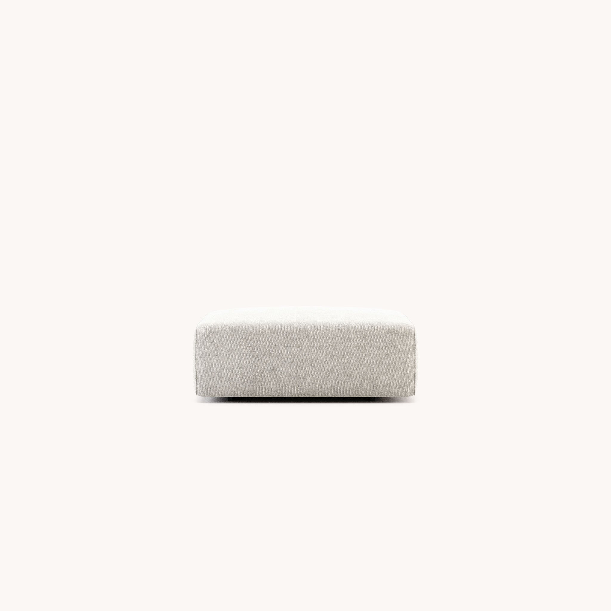 Pouf en tissu blanc | Domkapa Shinto