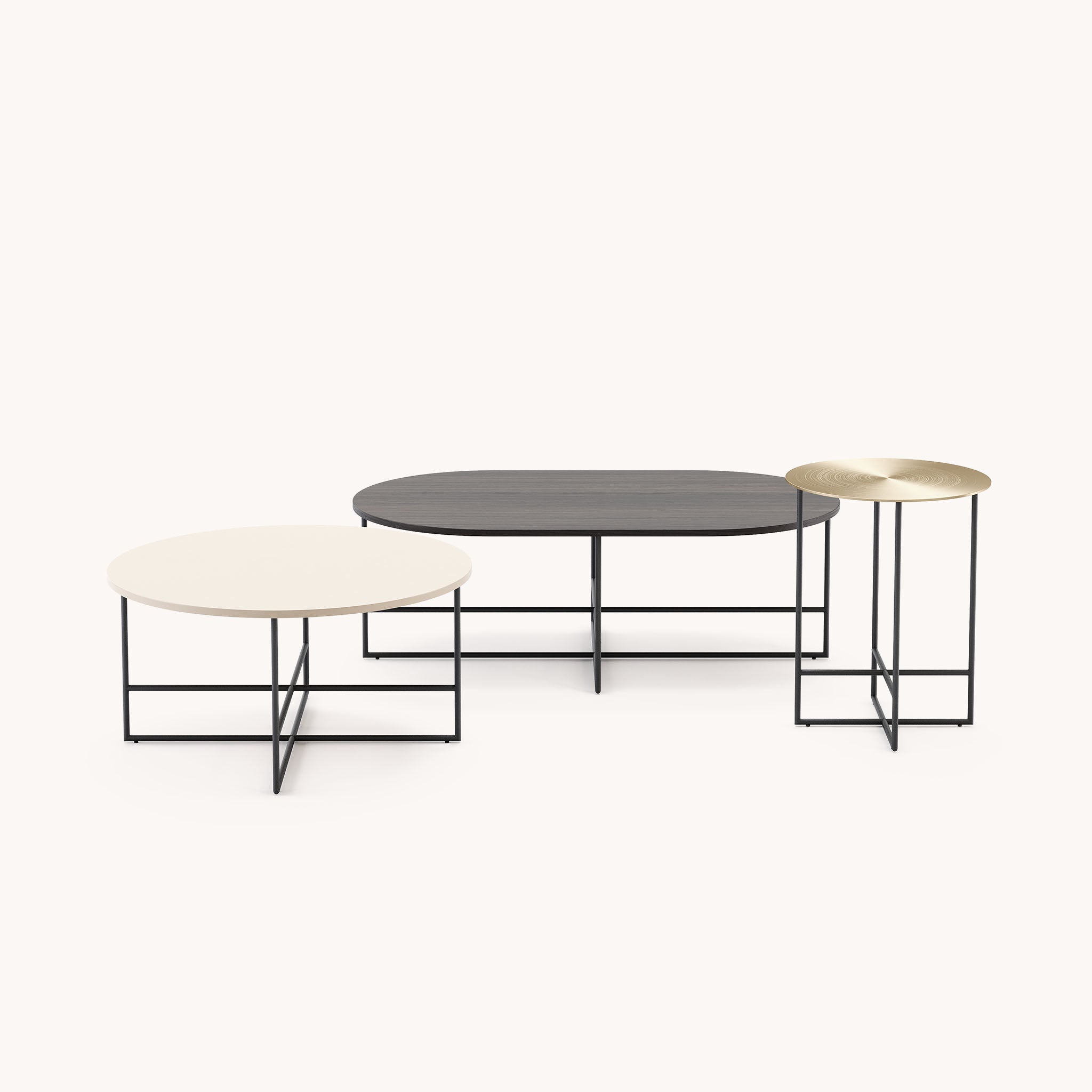 Table basse en chêne (lot de 3) | Domkapa Inside