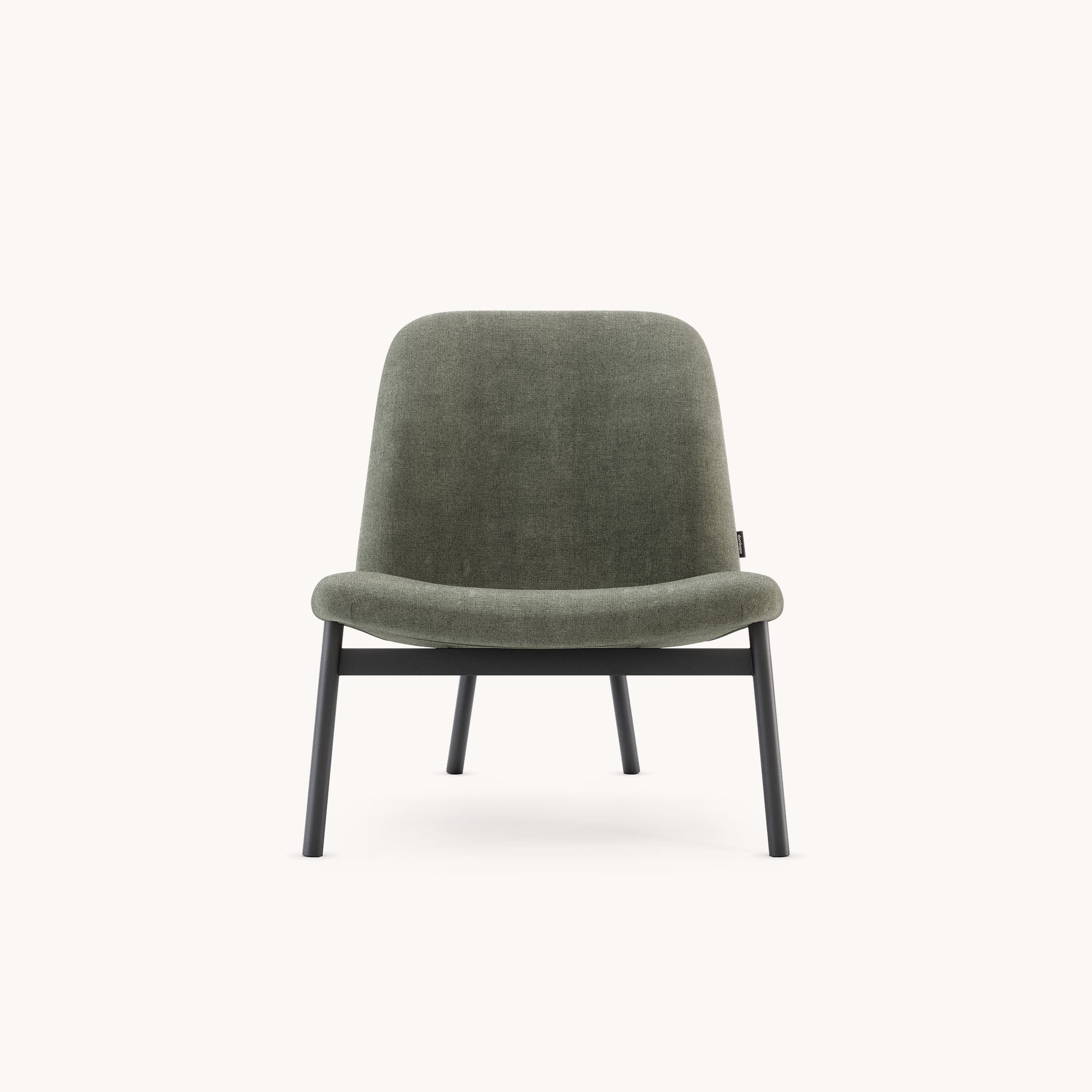 Fauteuil en tissu vert de gris | Domkapa Edison