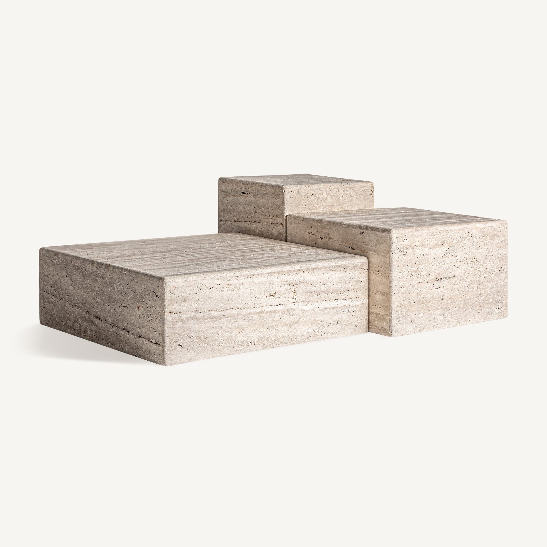 Mesa de centro rectangular de travertino | VICAL Rapolano L