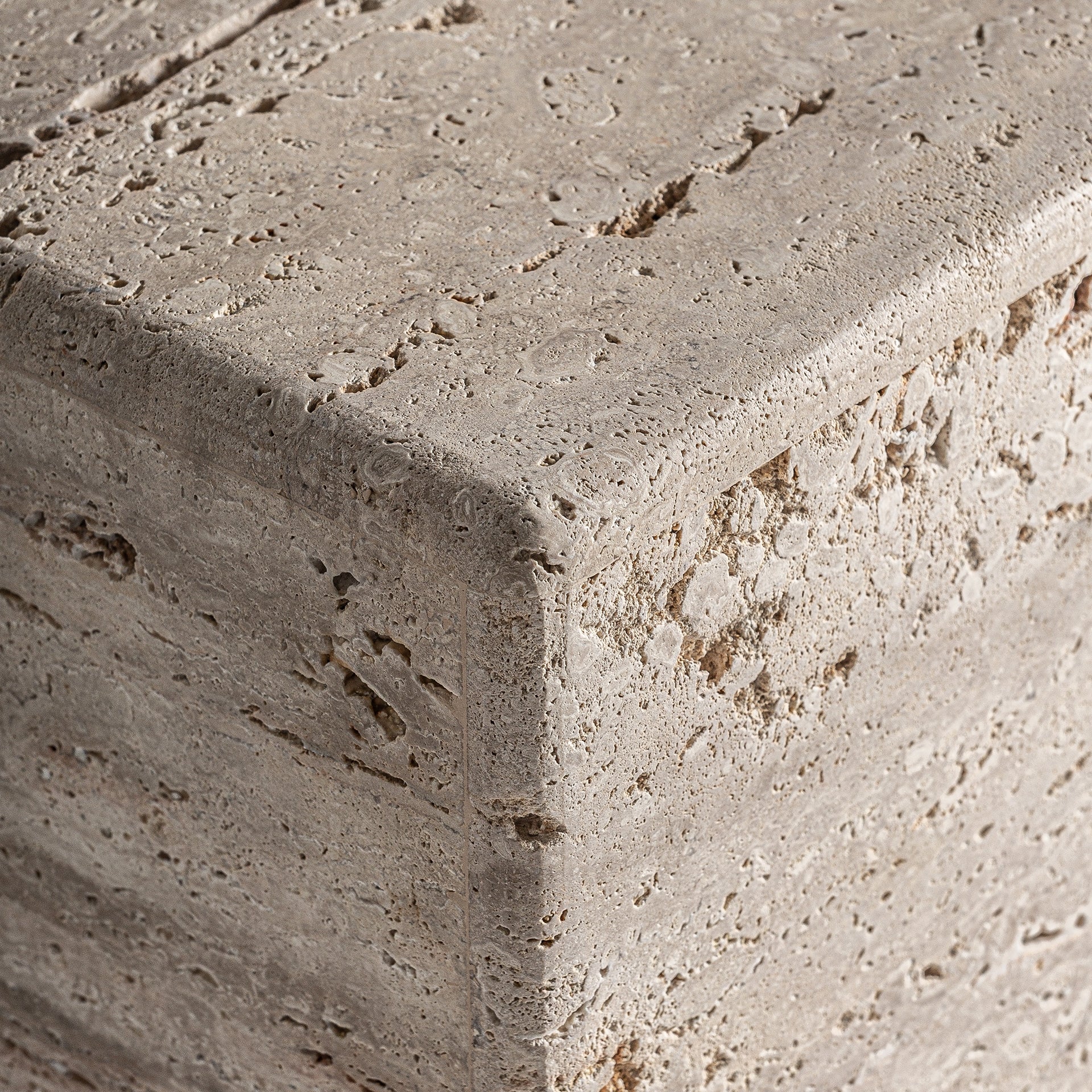 Mesa de centro rectangular de travertino | VICAL Rapolano L