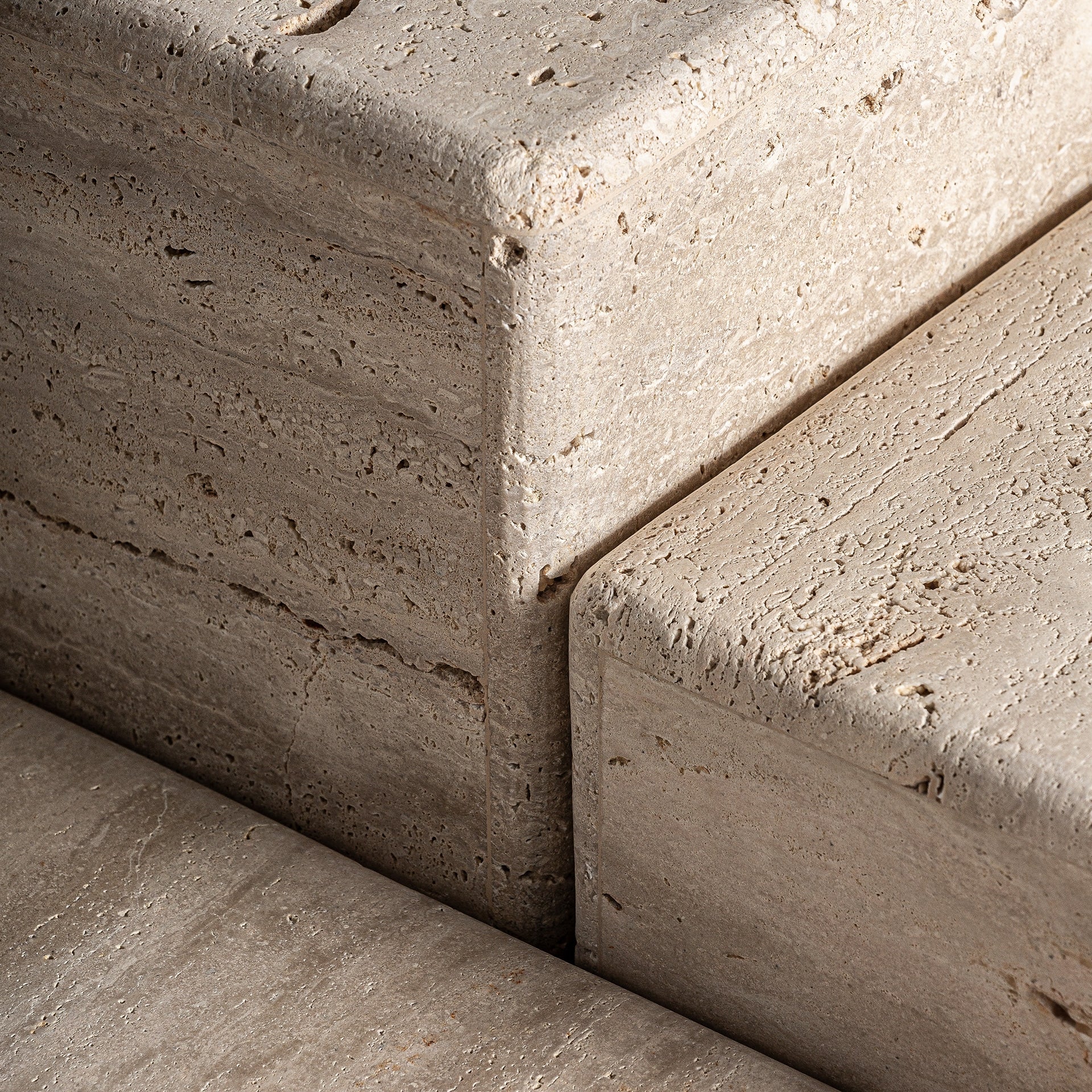 Mesa de centro rectangular de travertino | VICAL Rapolano L