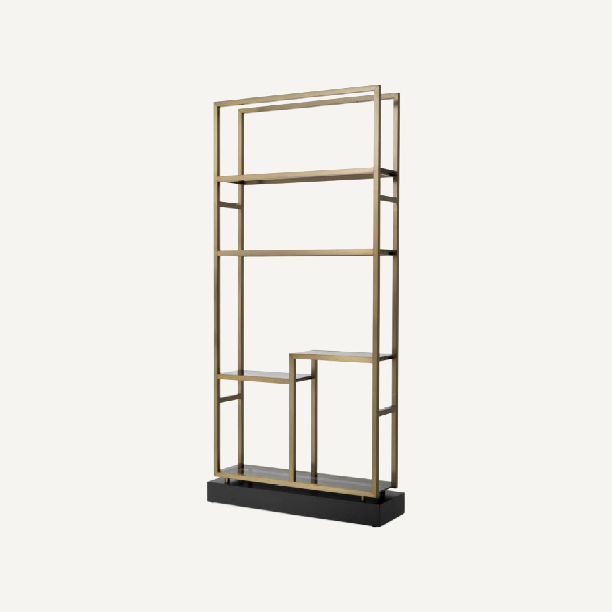 Étagère en laiton brossé et verre fumé | Eichholtz Corrado II | REMO-HOME, mobilier et décoration d'intérieur