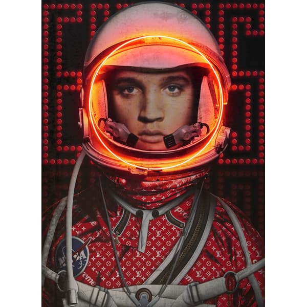 Sculpture néon Neon - Elvis Red 109X150 | Andrew Martin - vue principale | REMO-HOME