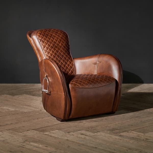 Fauteuil Saddle - Vintage Cigar | Andrew Martin - vue principale | REMO-HOME