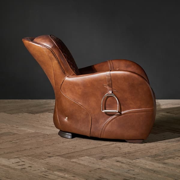 Fauteuil Saddle - Vintage Cigar | Andrew Martin - vue de détail | REMO-HOME