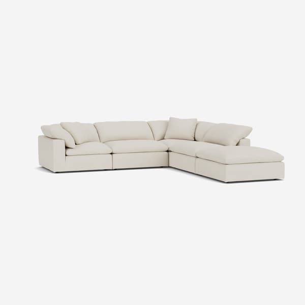 Canapé Truman Large Natural Linen | | Sectional | Relaxed Modular D... - vue de détail | REMO-HOME