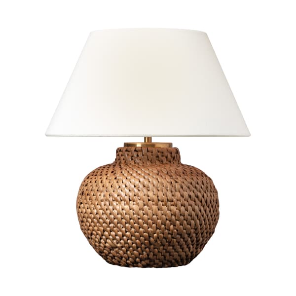 Luminaire Avedon cordless Natural Rattan | Andrew Martin - vue principale | REMO-HOME