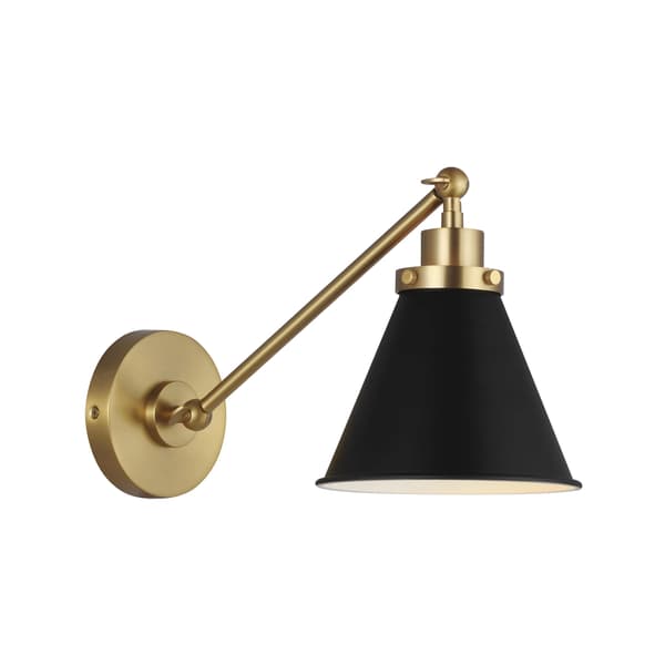 Applique murale Wellfleet Black & Brass Midnight & Burnished | Andr... - vue principale | REMO-HOME