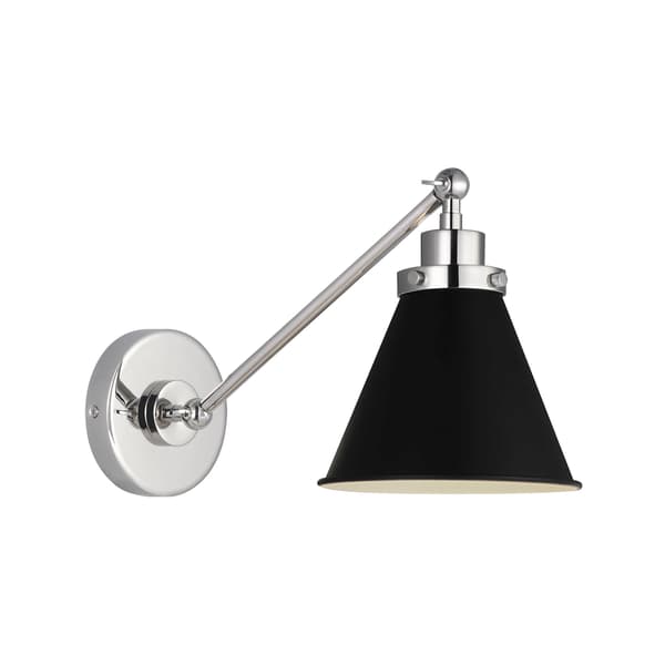 Applique murale Wellfleet Black & Nickel Midnight & Polished | Andr... - vue principale | REMO-HOME