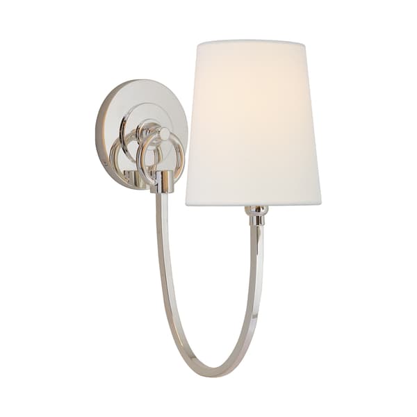Applique murale Reed Single Nickel | Andrew Martin - vue principale | REMO-HOME