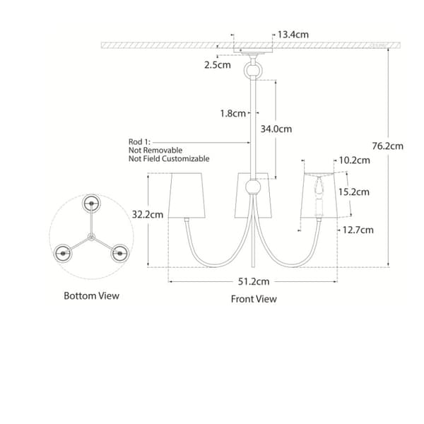 Applique murale Reed Chandelier Bronze | Andrew Martin - vue de détail | REMO-HOME