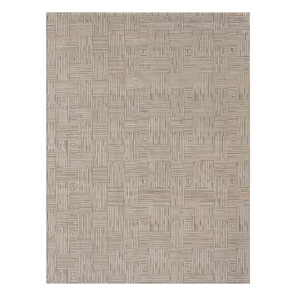 Tapis naturel contemporain Ridge Natural Large | Andrew Martin - vue principale | REMO-HOME
