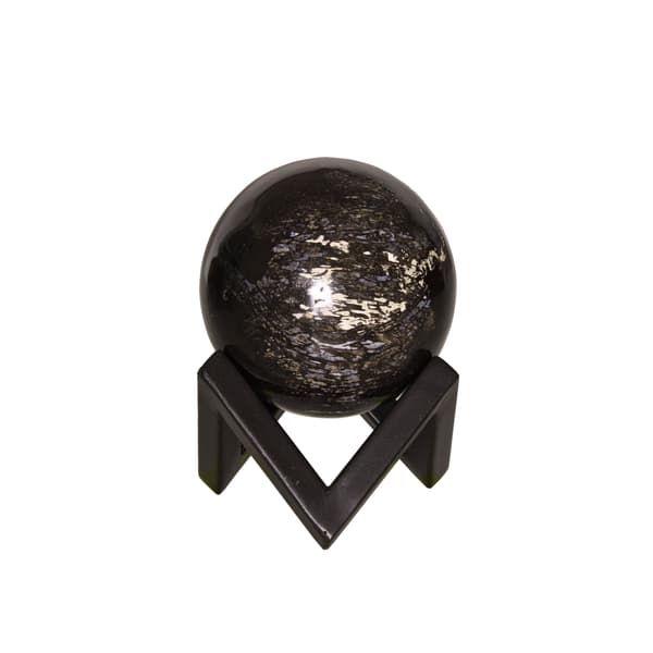 Objet décoratif Petrified Wood Sphere - Medium Decorative | Andrew ... - vue de détail | REMO-HOME