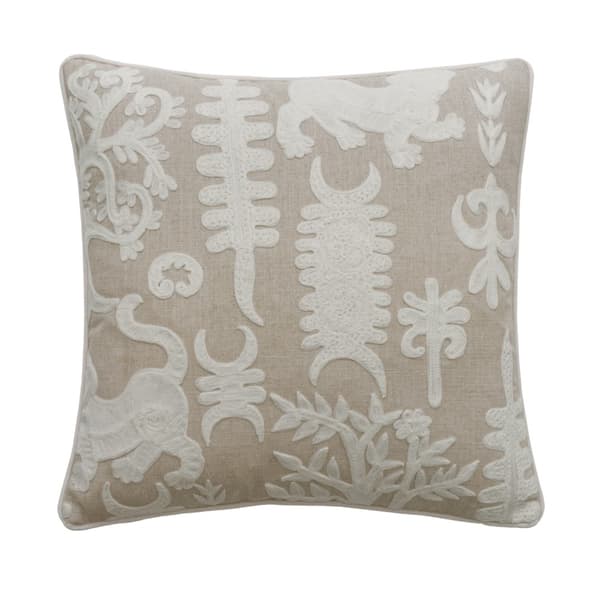 Coussin décoratif Tiger Tree Ivory Plumes durables | Andrew Martin - vue principale | REMO-HOME
