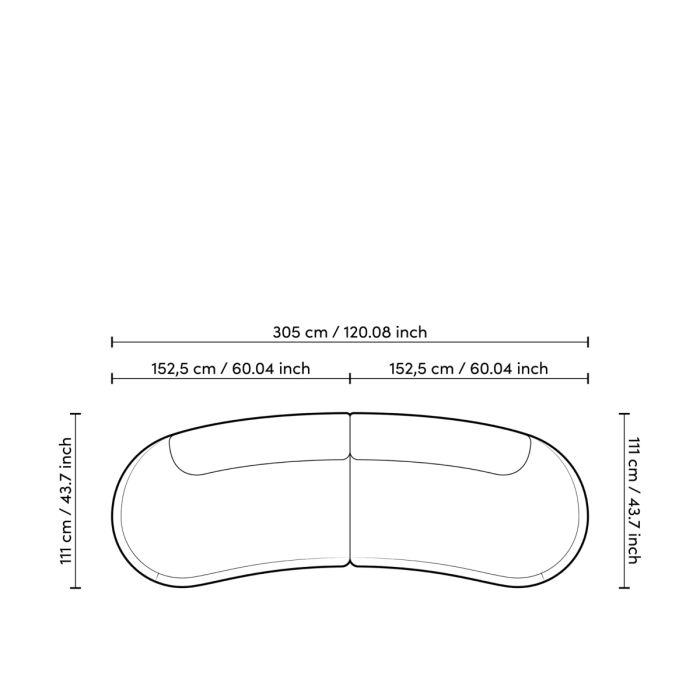 Canapé 3-4 places en tissu sable | Eichholtz Bjorn S