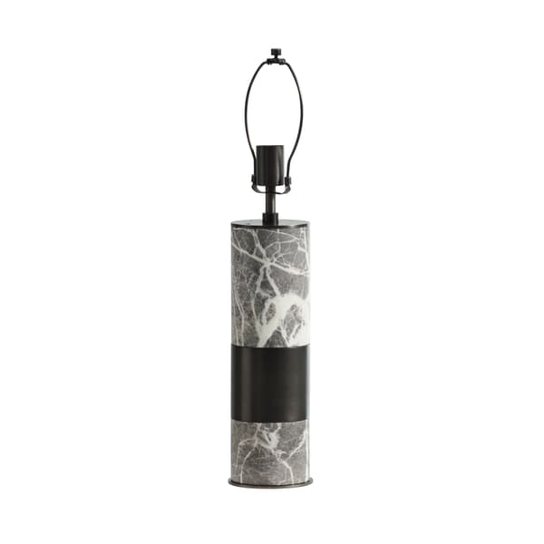 Lampe de table Aura Base Marble & Burnished Nickel | Andrew Martin - vue de détail | REMO-HOME