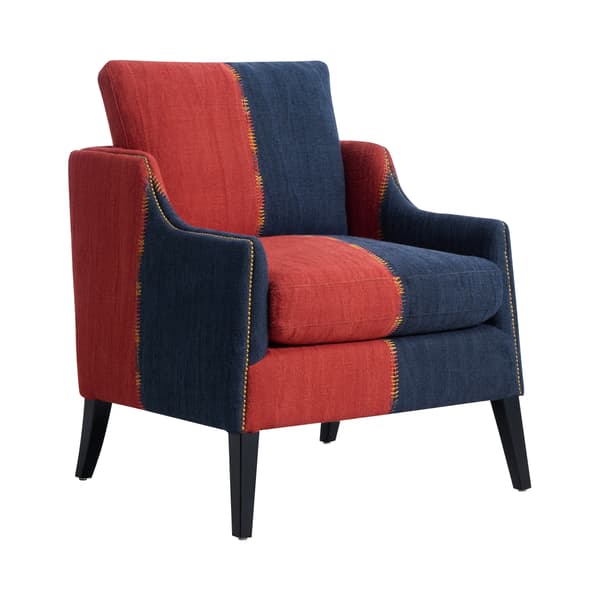 Fauteuil Regal Turkish Perde Red & Blue | Andrew Martin - vue principale | REMO-HOME