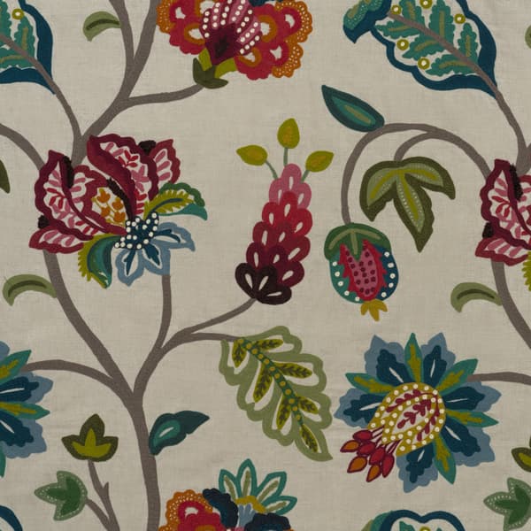 Tissu d'ameublement Pomegranate Multi | Andrew Martin - vue de détail | REMO-HOME