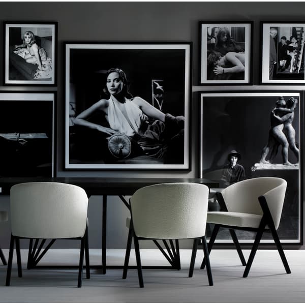 Chaise de salle à manger Ciri Black/White/ Neutral | Andrew Martin - vue de détail | REMO-HOME