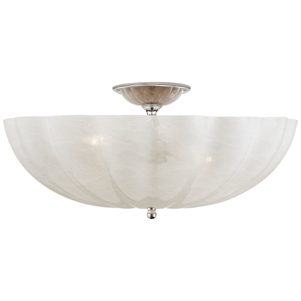 Plafonnier Rosehill Flush Nickel | Andrew Martin - vue principale | REMO-HOME