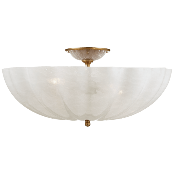 Plafonnier Rosehill Flush Brass Finition antique | Andrew Martin - vue principale | REMO-HOME