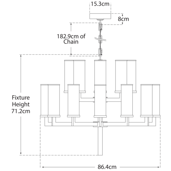 Plafonnier Liaison Chandelier Bronze | Andrew Martin - vue de détail | REMO-HOME