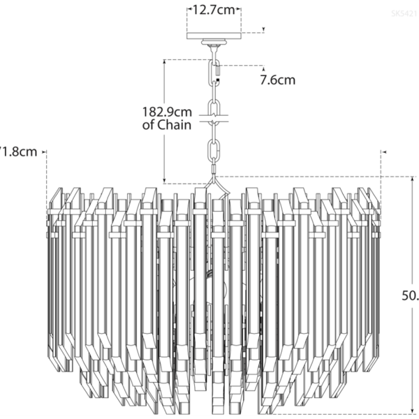 Plafonnier Adele Chandelier Nickel | Andrew Martin - vue de détail | REMO-HOME