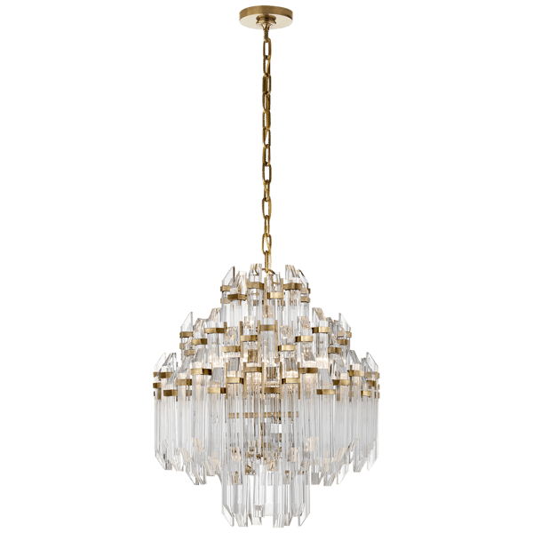 Plafonnier Adele 4 Tier Chandelier Brass | Andrew Martin - vue principale | REMO-HOME