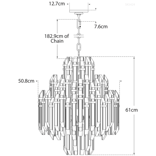 Plafonnier Adele 4 Tier Chandelier Brass | Andrew Martin - vue de détail | REMO-HOME