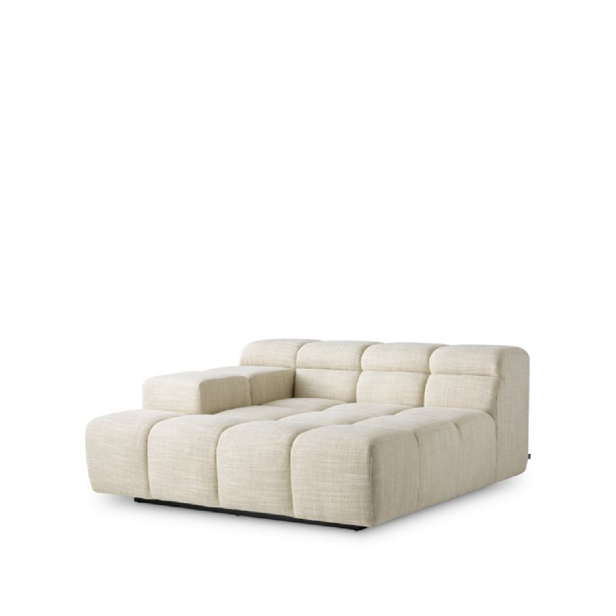 Canapé modulable méridienne en tissu beige | Eichholtz Hunter Left