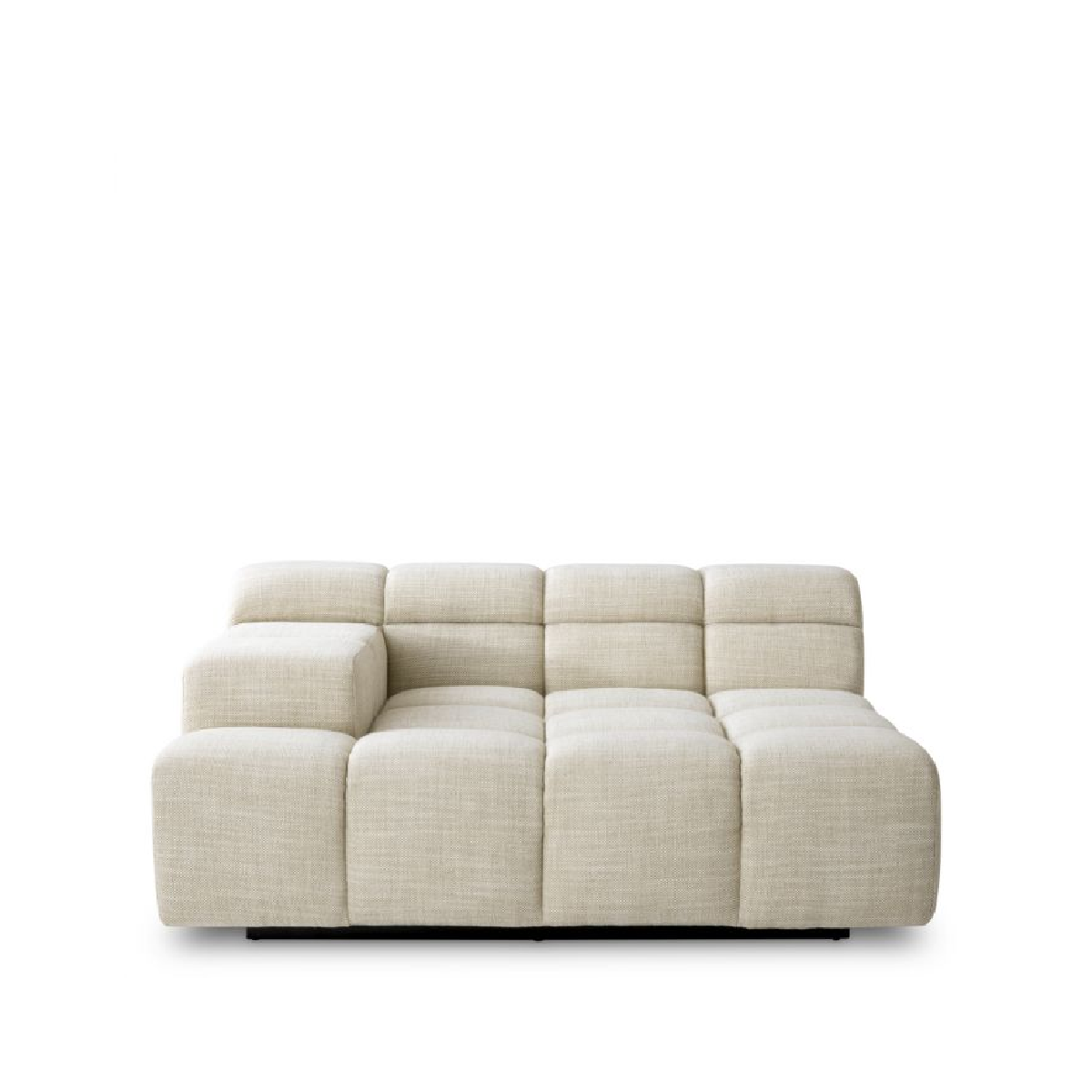 Canapé modulable méridienne en tissu beige | Eichholtz Hunter Left
