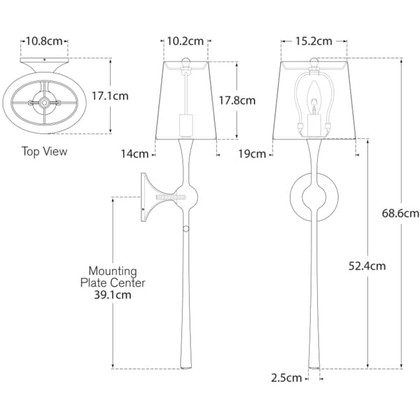 Applique murale Dover Gild | Andrew Martin - vue de détail | REMO-HOME