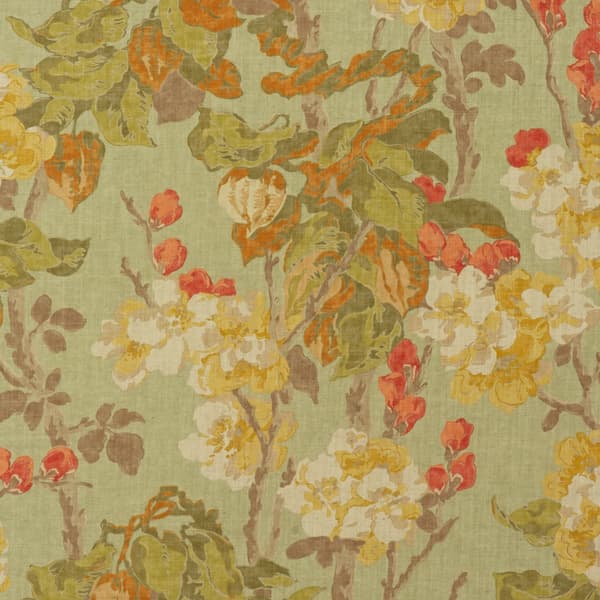 Tissu d'ameublement Midsummer Sage | Andrew Martin - vue de détail | REMO-HOME