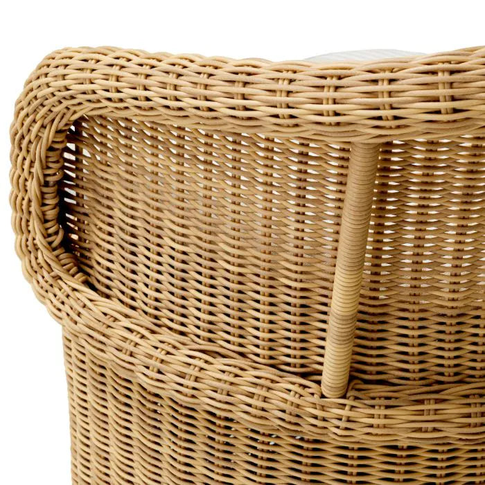 Chaise d'extérieur de salle à manger en rotin | Eichholtz San Remo