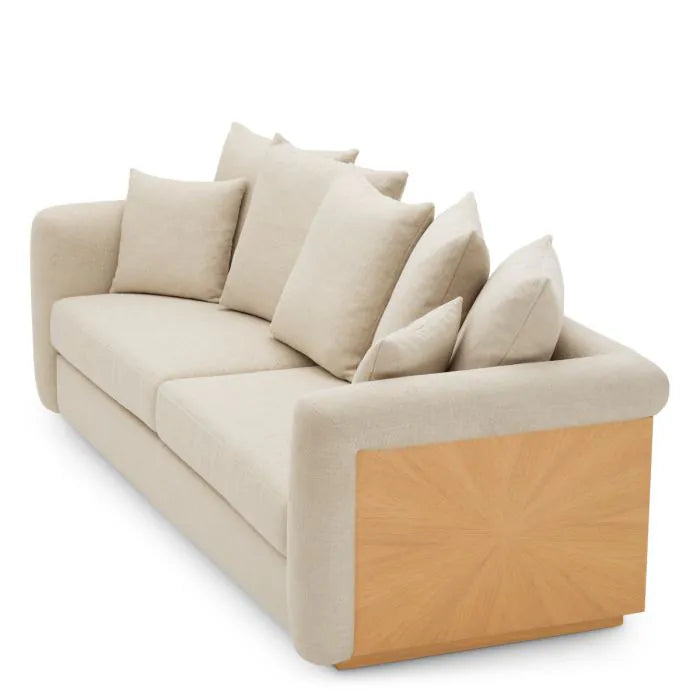 Canapé 3 places en tissu beige écru | Eichholtz Amadeo