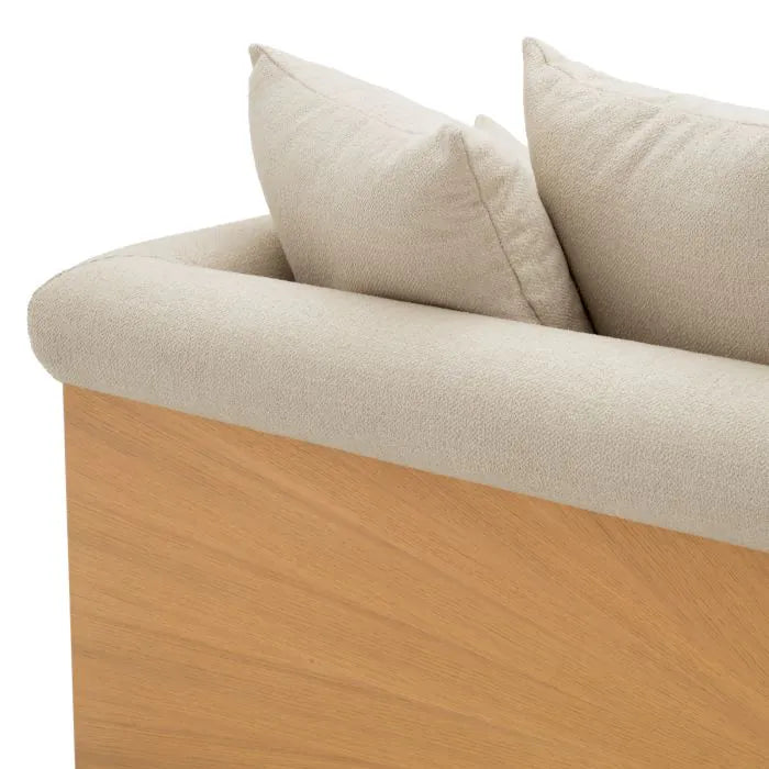Canapé 3 places en tissu beige écru | Eichholtz Amadeo