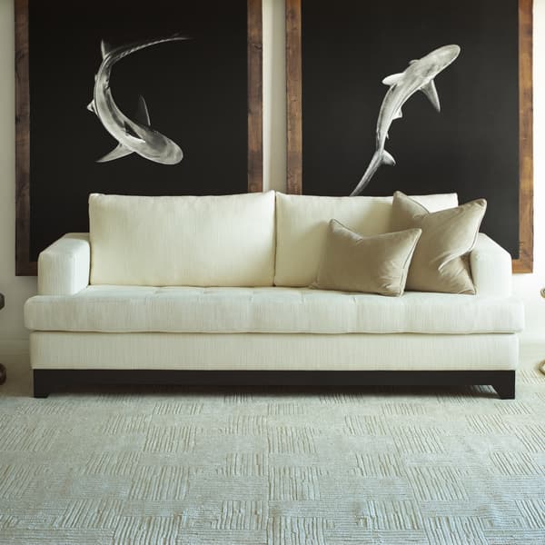 Tapis naturel contemporain Ridge | Andrew Martin - vue de détail | REMO-HOME