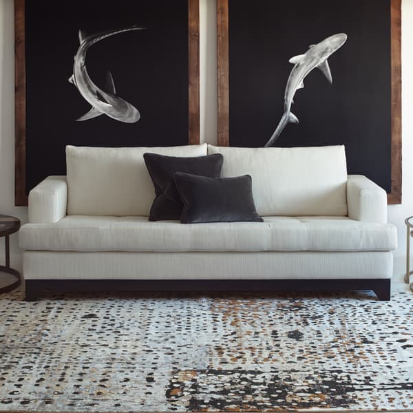 Tapis persan Laila Large | Andrew Martin - vue de détail | REMO-HOME