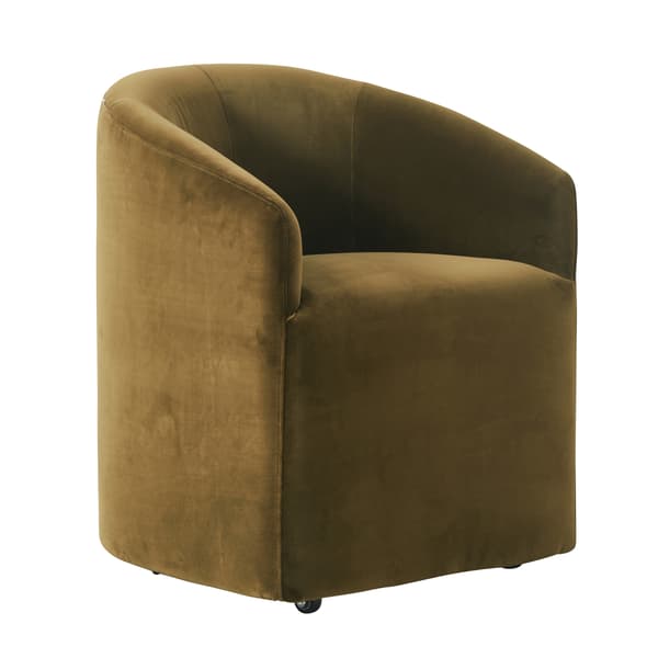 Chaise de salle à manger Alto Velvet Olive Dining/ Arm | Andrew Martin - vue principale | REMO-HOME