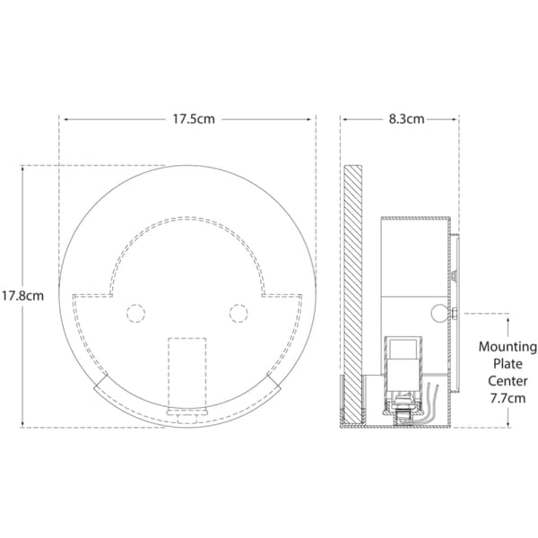 Applique murale Melange Disc Nickel | Andrew Martin - vue de détail | REMO-HOME