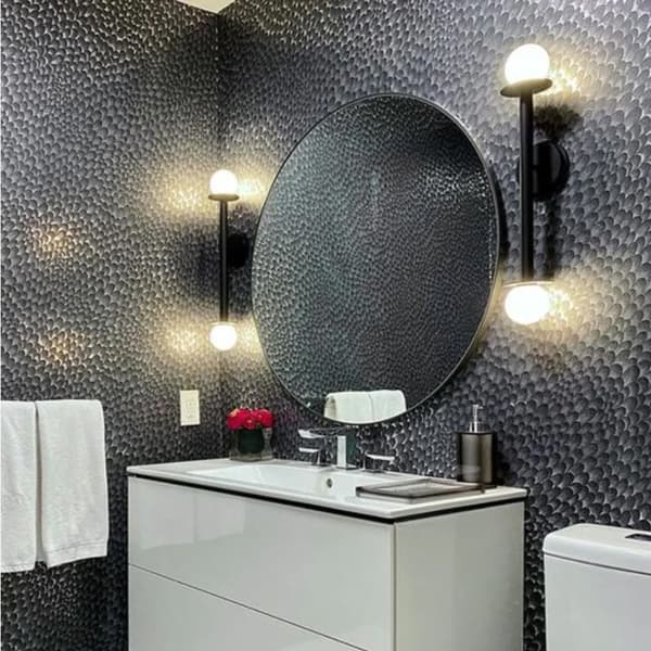 Applique murale Nodes Double Midnight Black | Andrew Martin - vue de détail | REMO-HOME
