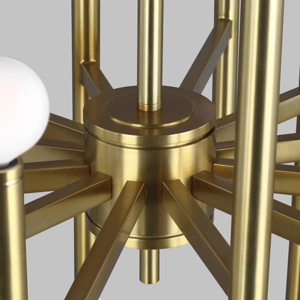 Plafonnier Beckman Chandelier Brass | Andrew Martin - vue de détail | REMO-HOME