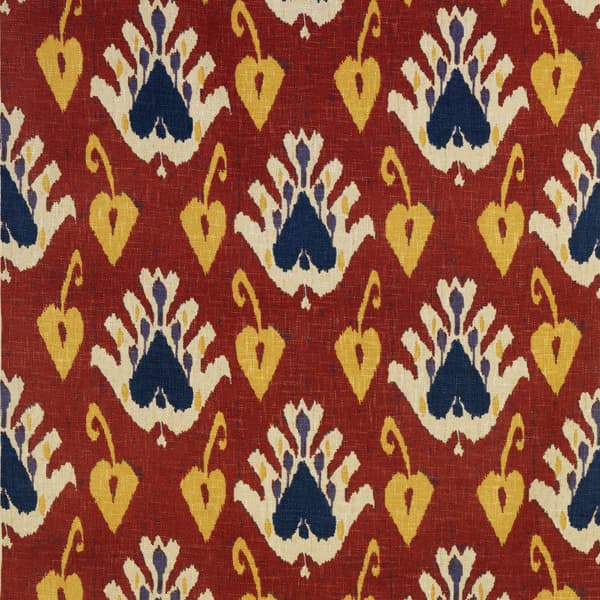 Tissu d'ameublement Sokoto Red | Andrew Martin - vue de détail | REMO-HOME