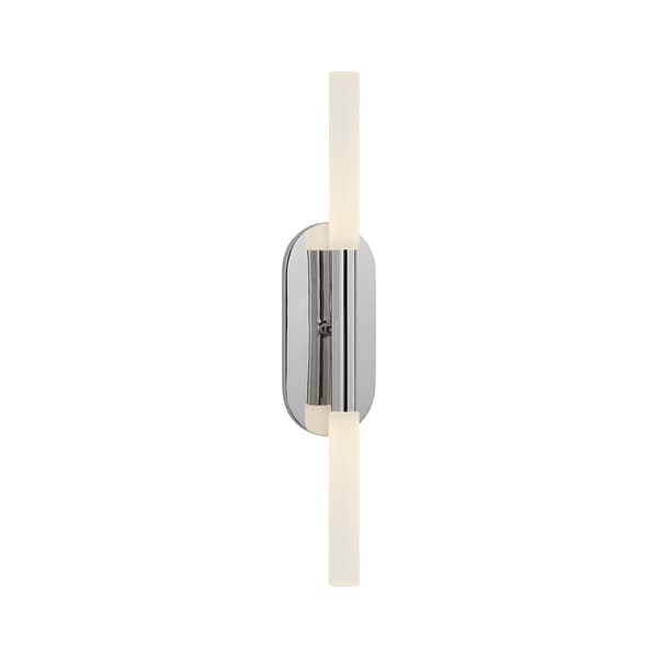 Applique murale Rousseau Nickel Polished & Etched Crystal | Andrew ... - vue principale | REMO-HOME
